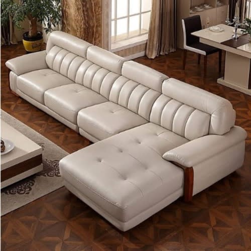 L - Shaped Sofa Leather