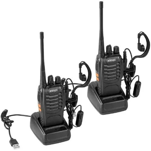 Two Way Radio Walking Talkie - 2 Piece With Earpices
