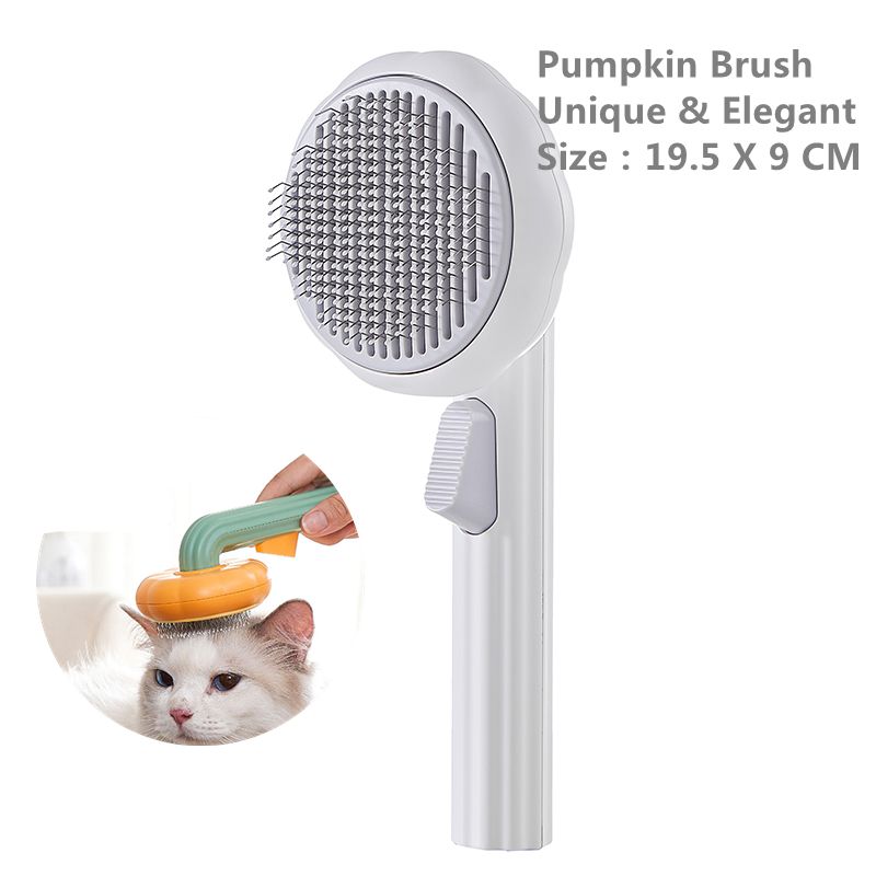 Pet Cat Brush Dog Comb For Cats Dogs Hair Removes Self Cleaning Slicker Brush Removes Loose Underlayers Grooming Comb-