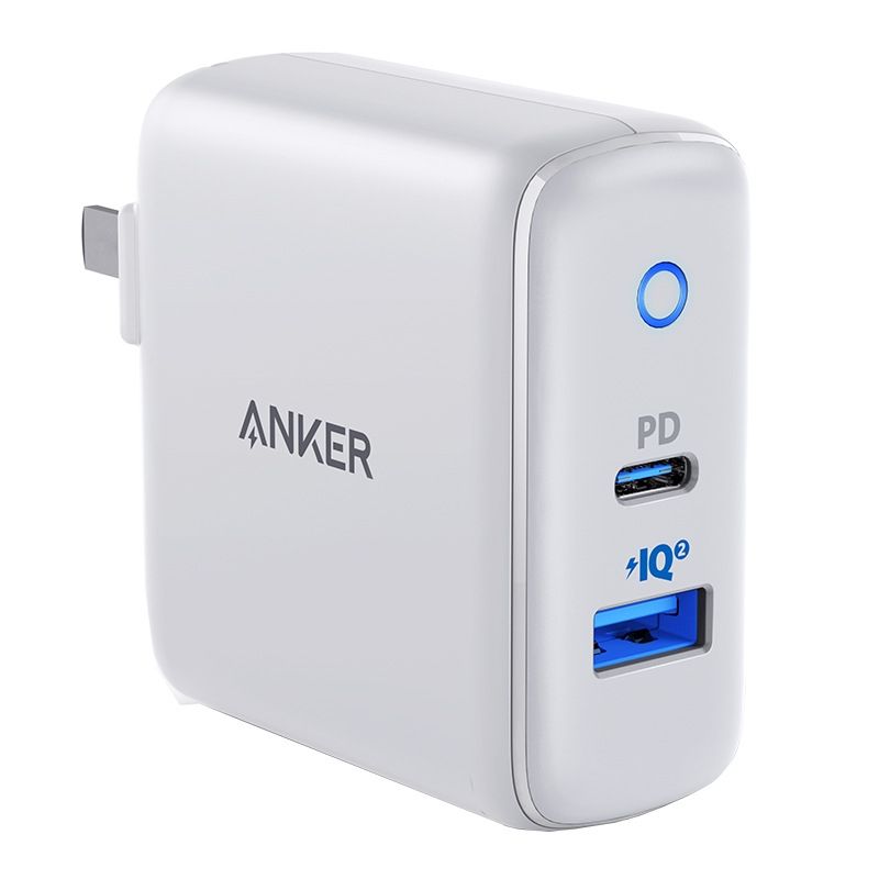 33W PowerPort PD USB-C / Type-C Interface + PowerIQ 2.0 USB-A Interface Wall Charger, US Plug(White)