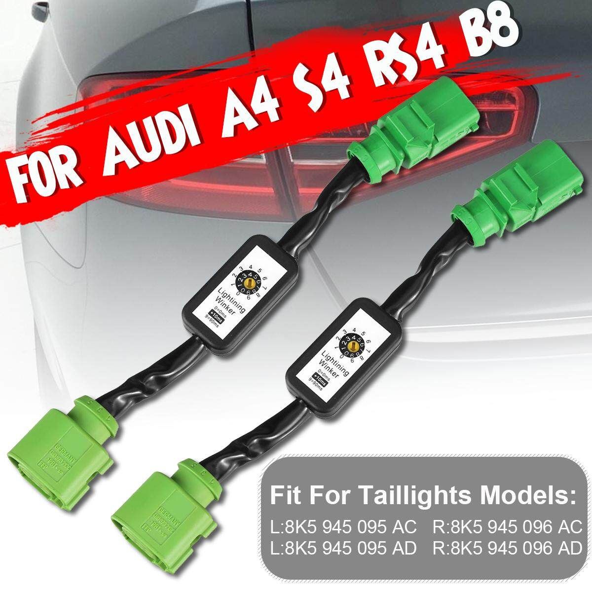 2X Dynamic Semi Turn Signal Indicator LED Taillight Module For Audi A4 S4 RS4 B8