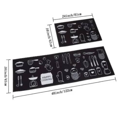 Kitchen Runner Mat - 2pcs Rug