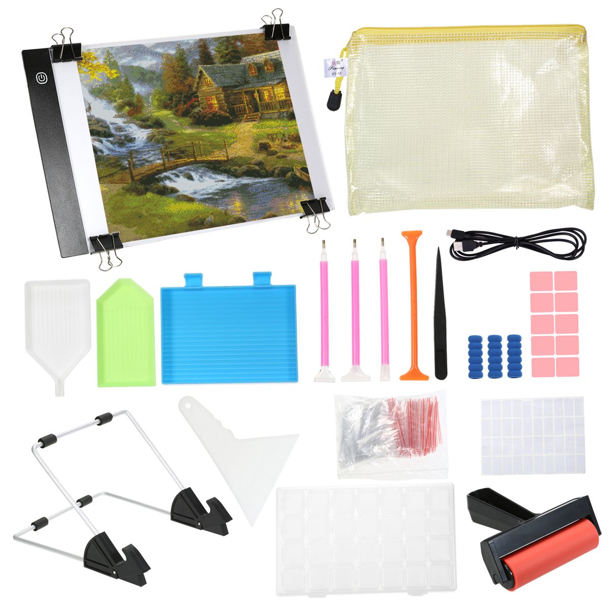 133 Pieces DIY Diamonds Painting Tools And Accessories Kits