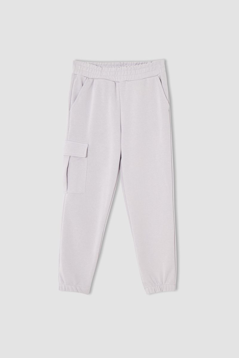 Girl - Relax Fit Knitted Bottom Trousers - Purple