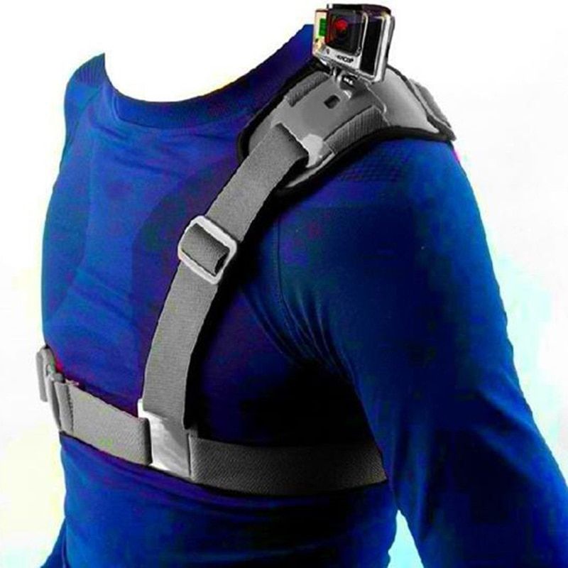 Go Pro Accessories Shoulder Strap Mount Harness For Hero 7 5 4 3 2 SJ4000 For Xiaomi Yi Camera Chest Harness Belt Adapter