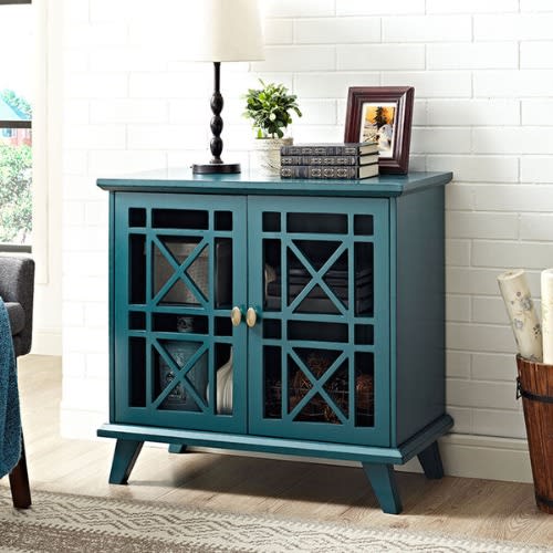 Walker Edison Gwen Fretwork Accent Console - 32-inch