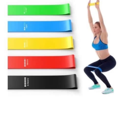 Elastic Resistance Band For Yoga & Gym Excerise - 5 Pcs