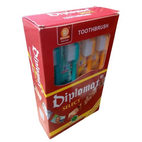Diplomat Oral Care Toothbrush - Hard - 12pieces