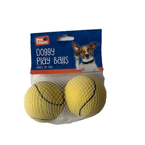 Doggy Play Balls Tennis Balls -  2 Pack