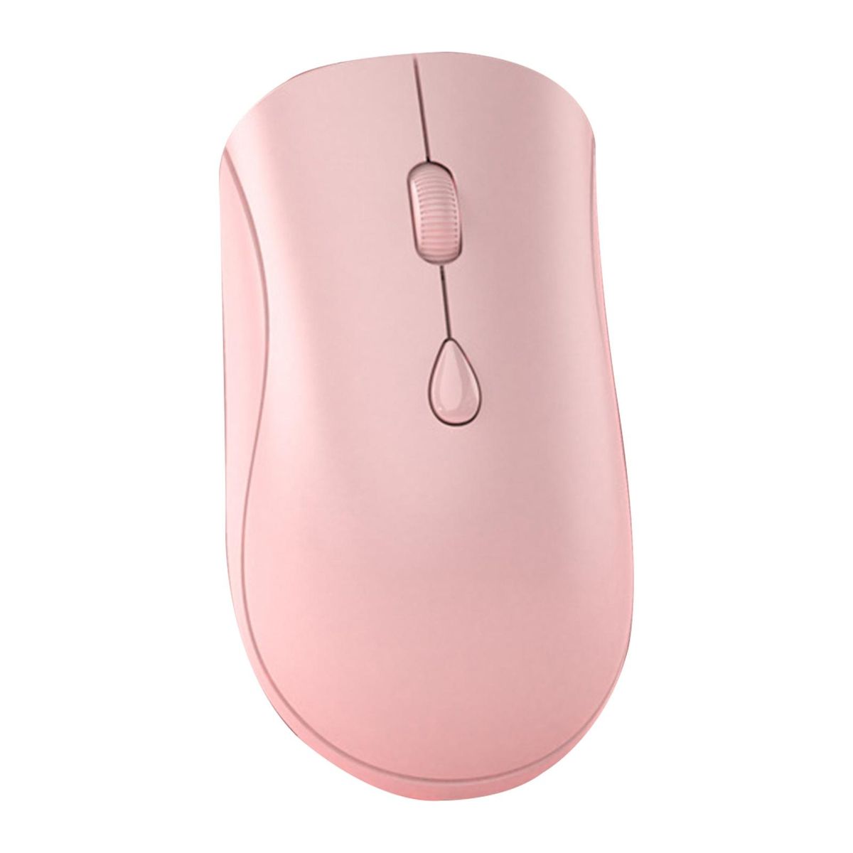 Wireless Mouse Ergonomic Silent USB Rechargeable 2.4G-Pink
