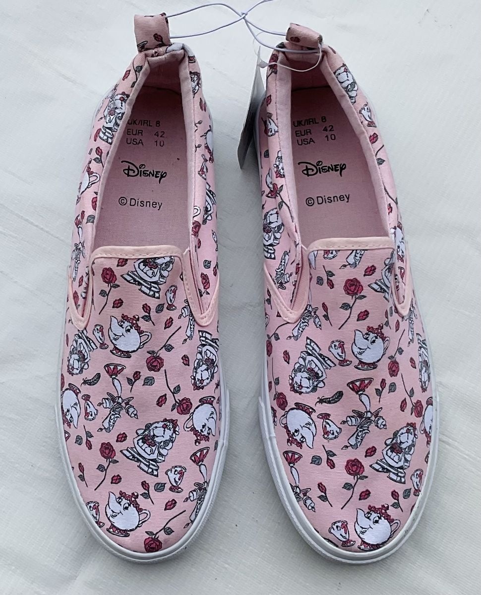 Tea Cup Print Girls Sneaker- Pink