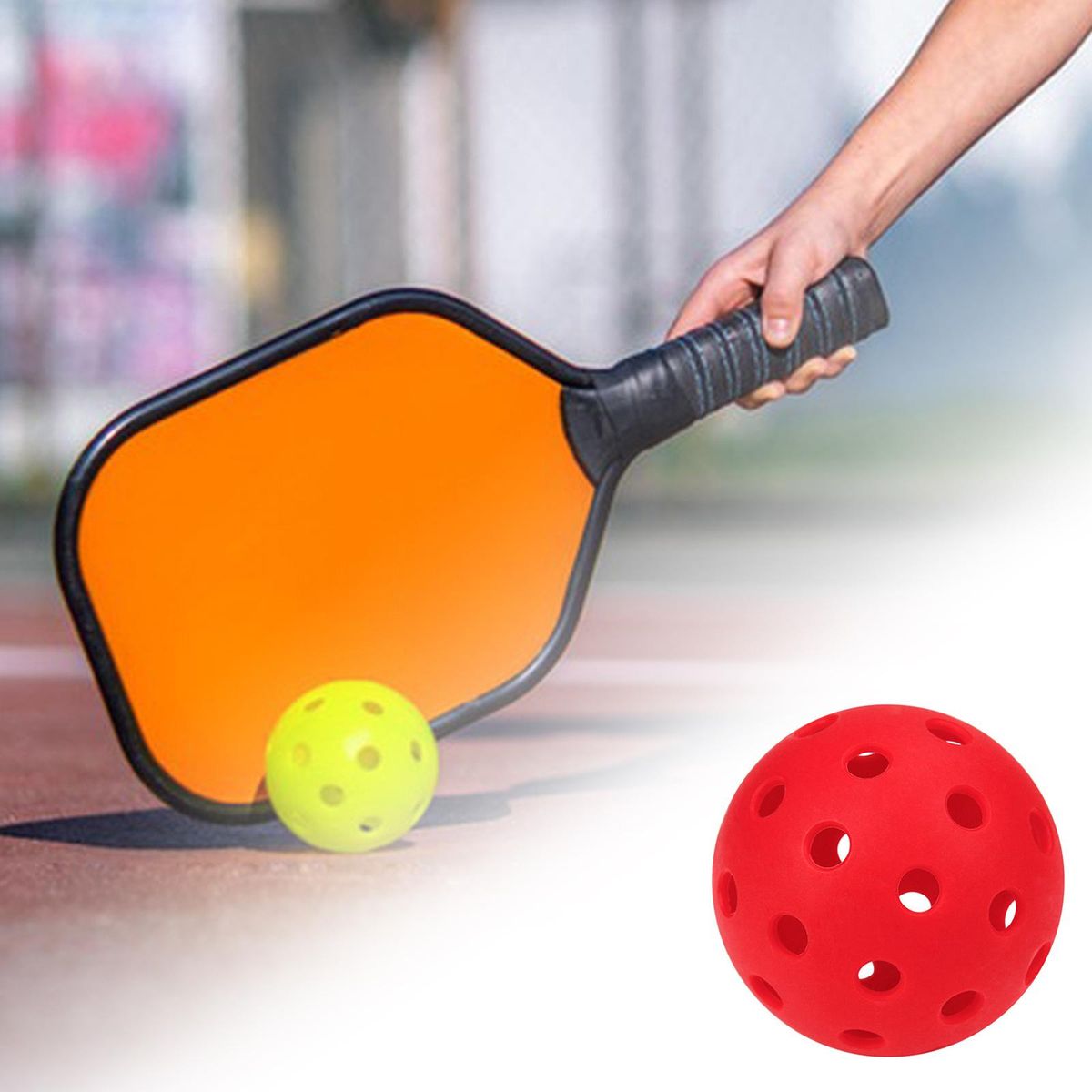 Luminous Pickleball Ball 40 Holes Practice Professional