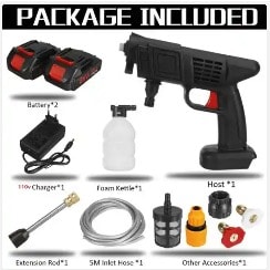 Wetting Gun - Rechargeable High Pressure Washer