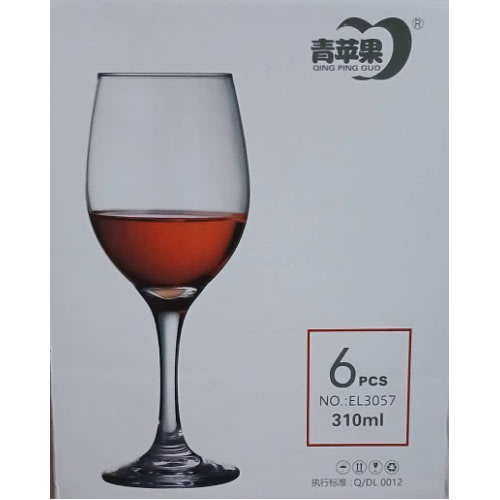6 Pieces Wine Glasses - 310ml