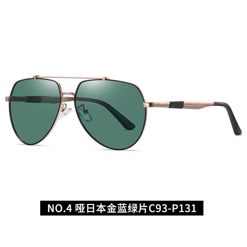 Metallic Two-Tone Polarized Sunglasses P131