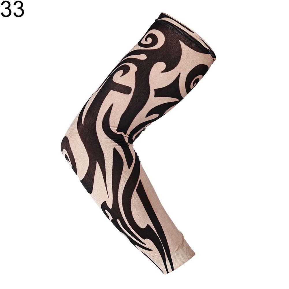 1Pc Outdoor Anti-sunlight Sport Tattoo Arm Sleeves-33#