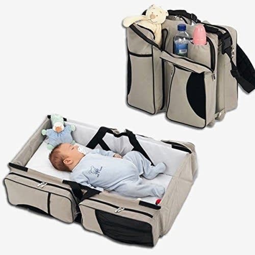 3 In 1 Diaper Bag, Travel Bed And Change Station