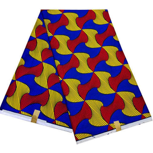 Ankara Wax Print Fabric - 6 Yards - Multicolor
