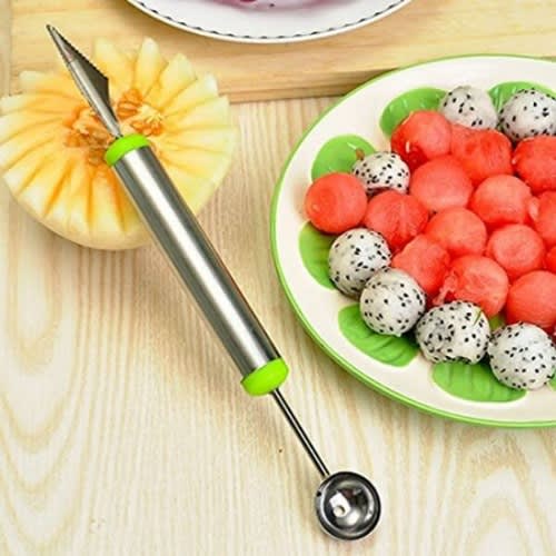 2 In 1 Melon Baller Cutter & Fruit Carving Knife