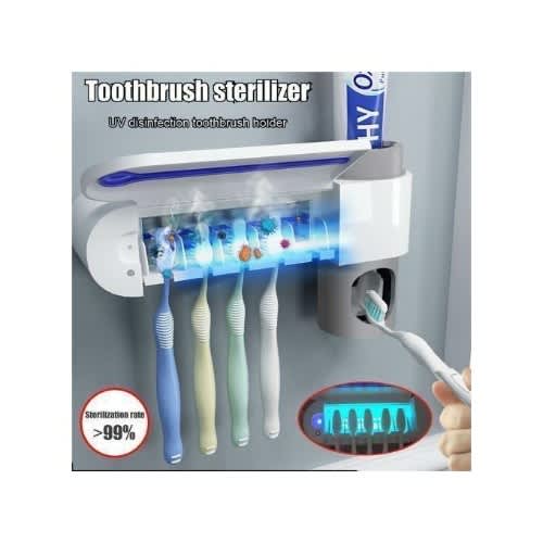 Rechargeable Toothpaste Dispenser & Toothbrush Sterilizer