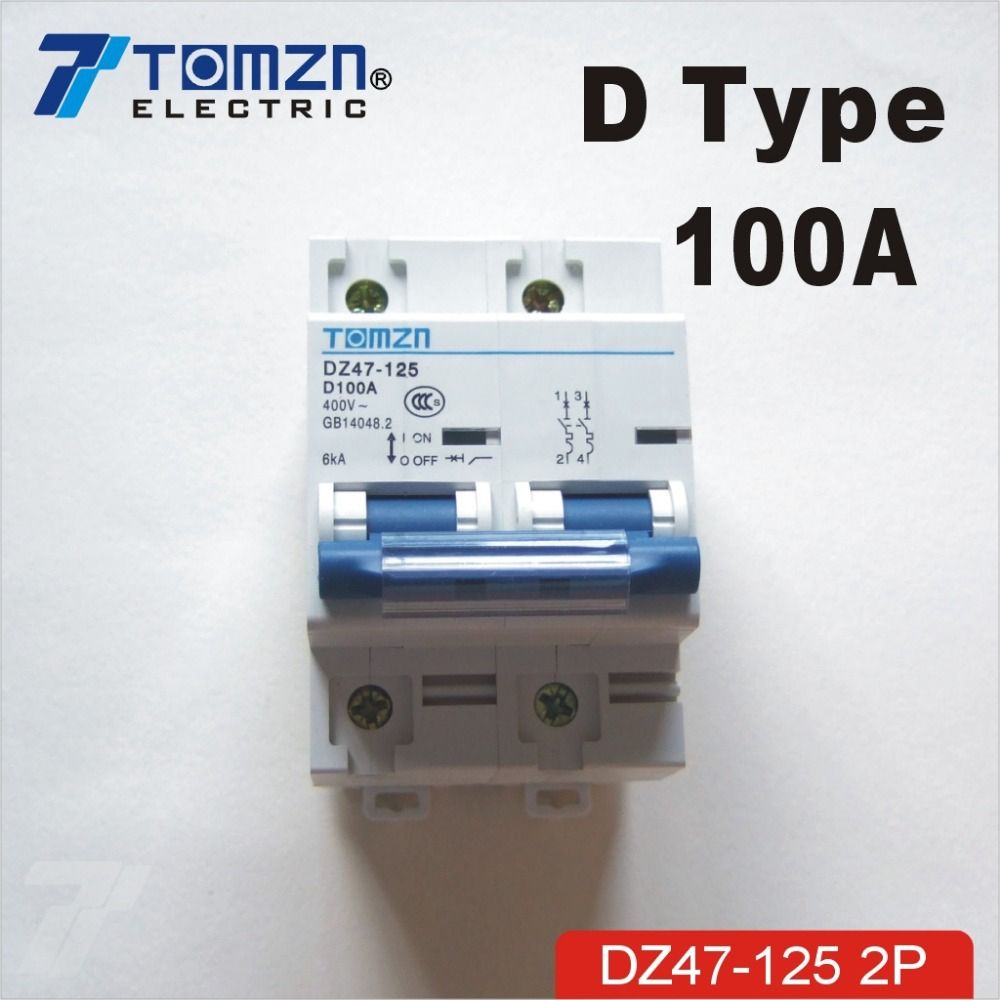 2P 100A 240V 415V 50HZ 60HZ Circuit Breaker