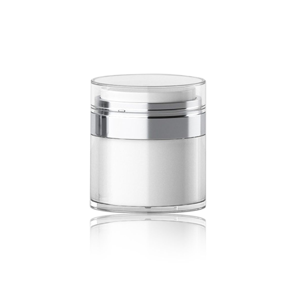 50ml Airless Pump Jar Bottles Portable Lotion Dispenser