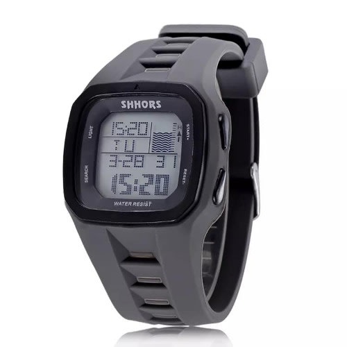 Men's Digital Led Wrist Watch - Black Silicone Band