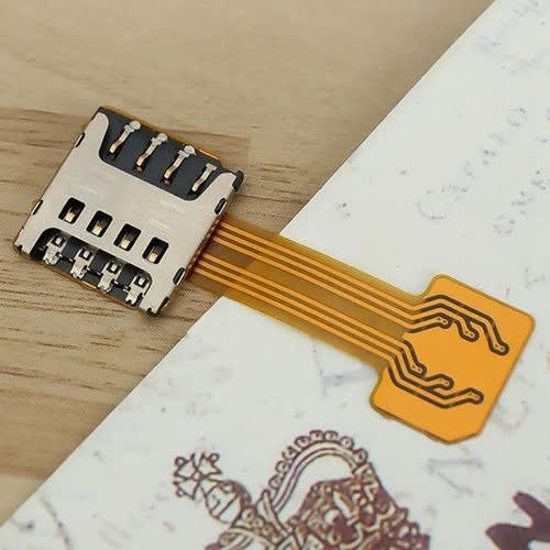 Hybrid Dual Sim Card Adapter Extension For Smartphones