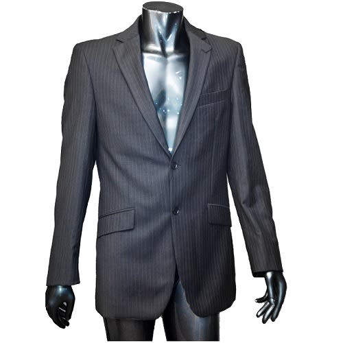 Men Striped Single-breasted Blazer -uk 38