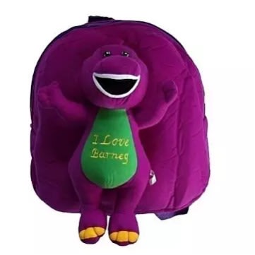 Kid's Children Cartoon Character Barney Teddy School Bag Back Pack --