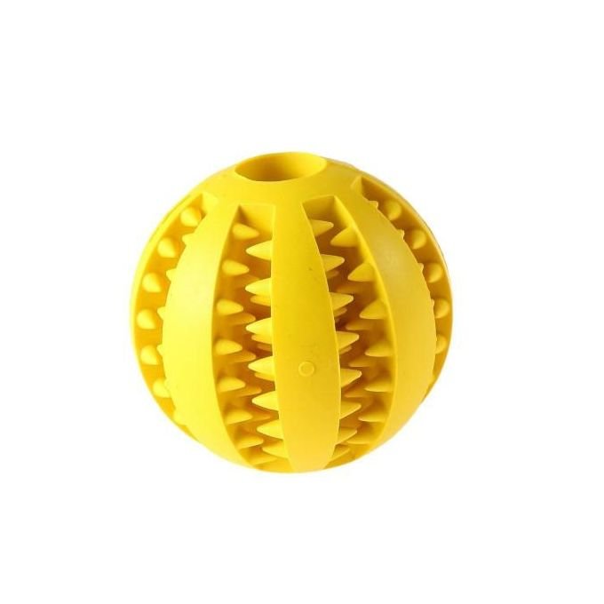 TD Dog & Cat Ball Rubber Interactive Treat Bite Chew Toy
