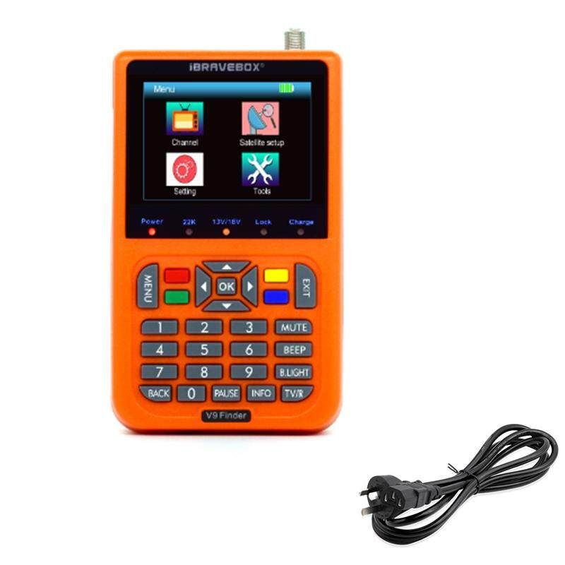 V9 TV Signal Finder Tester LCD Digital Satellite Receiver Finder Meter 3.5 Inch Army Green