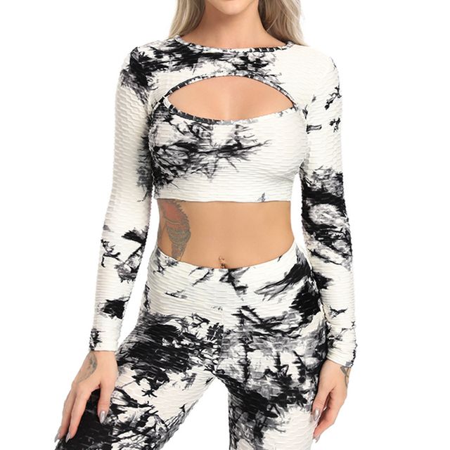 Seamless Yoga Long Sleeve Workout S For Women Black Top_M