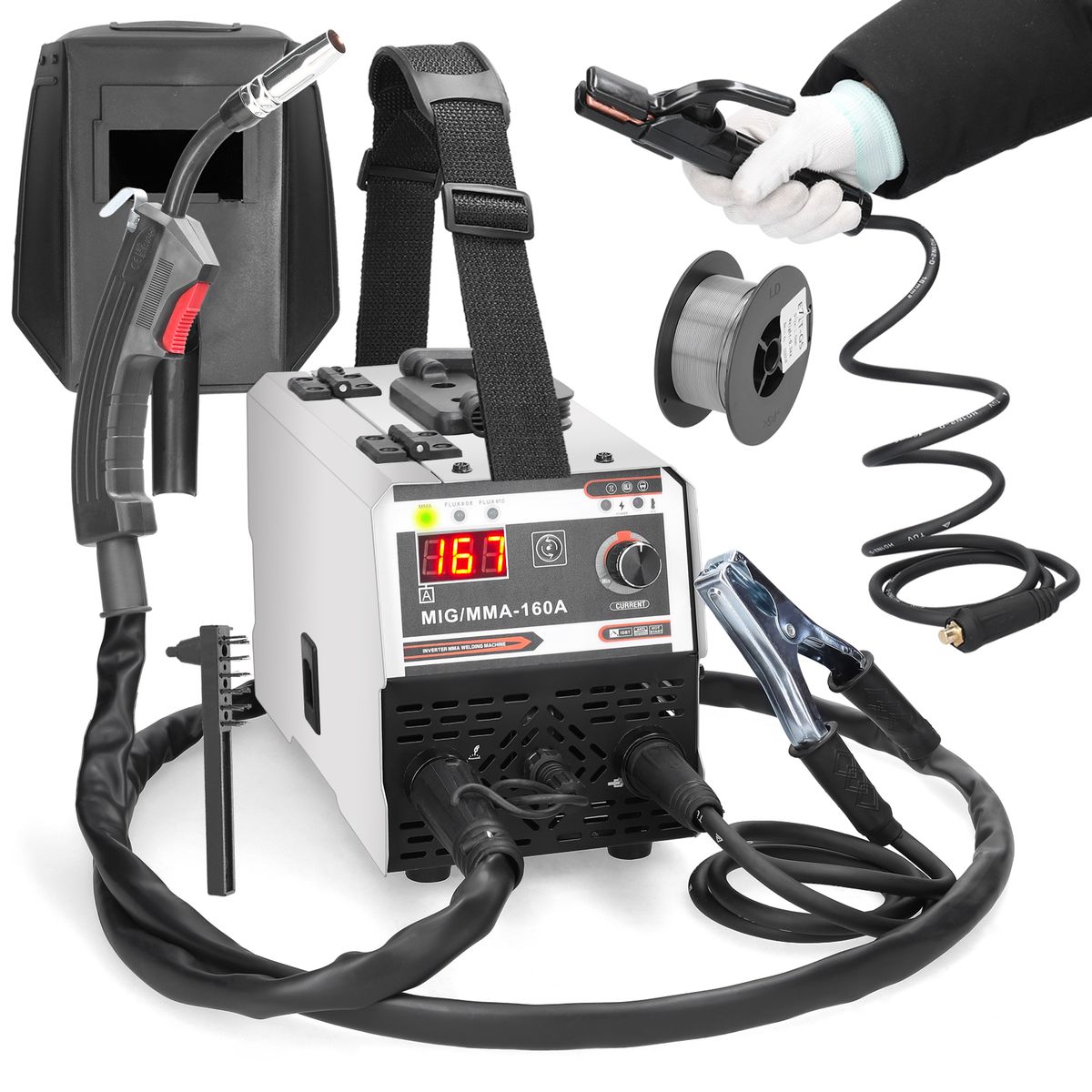 2in1 MIG MMA Welders Carbon Dioxide Gases-Shielded And