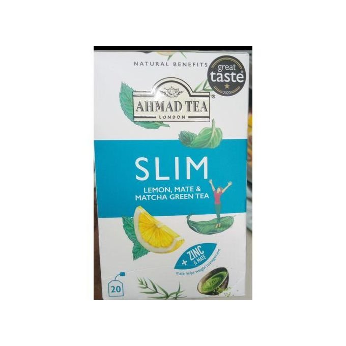 Ahmad Tea Slim Tea With Lemon, Mate & Matcha Green Tea
