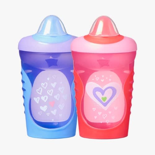 2 - in - 1 Hold Tight Baby Sippy Cup- Pink & Purple