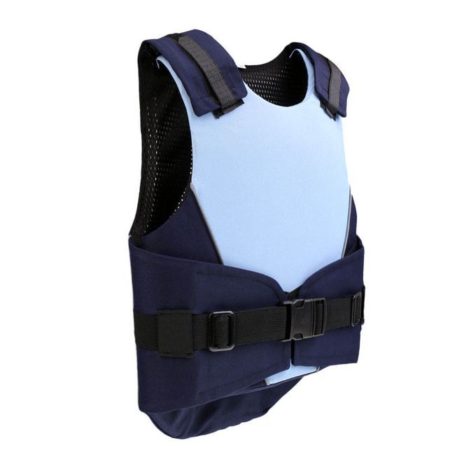 Adjustable Children's Riding Vest Children's Body Protection S Blue