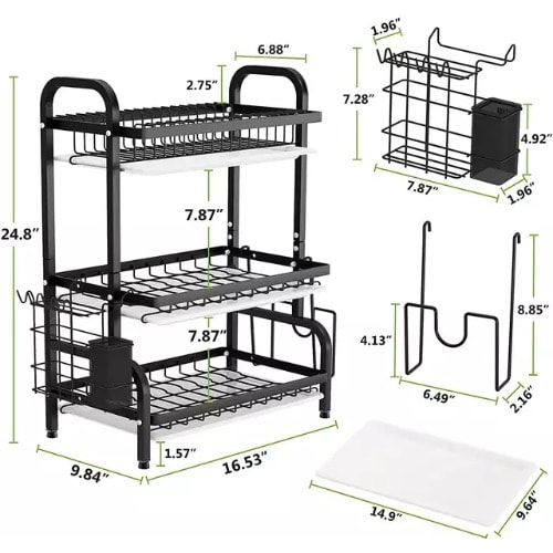 Standing Stainless Steel Plate Rack