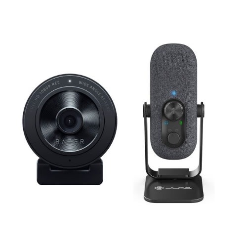 Kiyo X Webcam Streaming Bundle With Jlab Audio Go Talk Microphone
