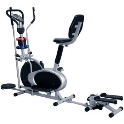 New American Fitness Elliptical Bike With Stepper Dumbbell And Twister