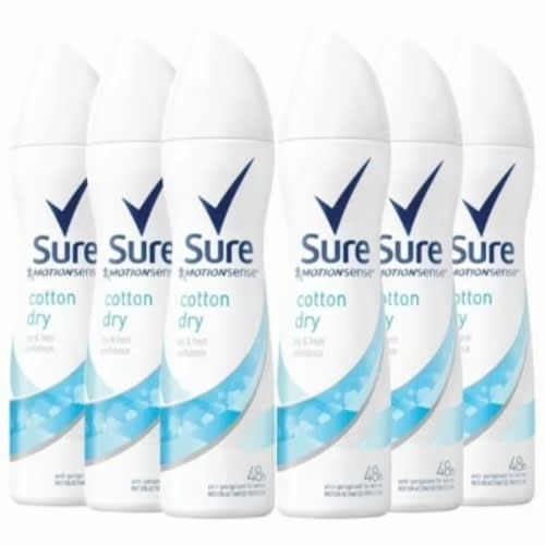 Cotton Dry Body Spray - 250ml X 6pcs