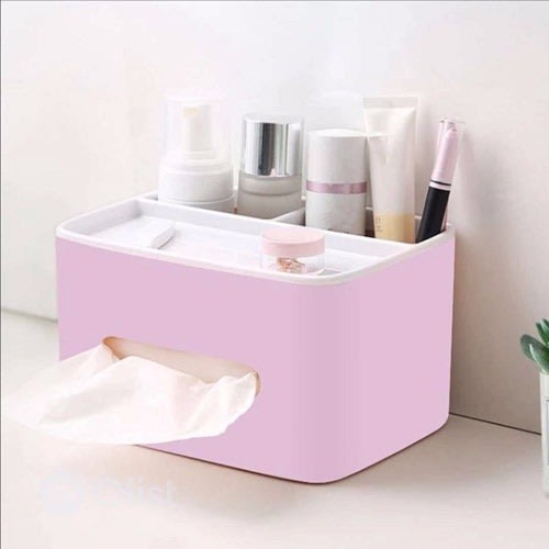 Storage Box Tissue Dispenser - Pink