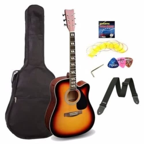 Sunburst Acoustic Box Guitar
