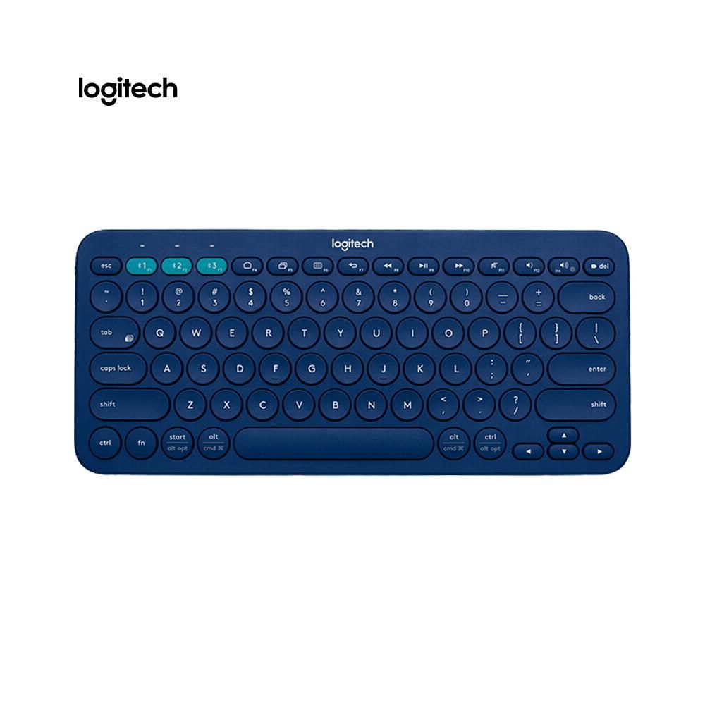 Logitech K380 Wireless BT 3.0 Keyboard EASY-SWITCH Keyboard Multi-device Connection Multiple Operating Systems Blue