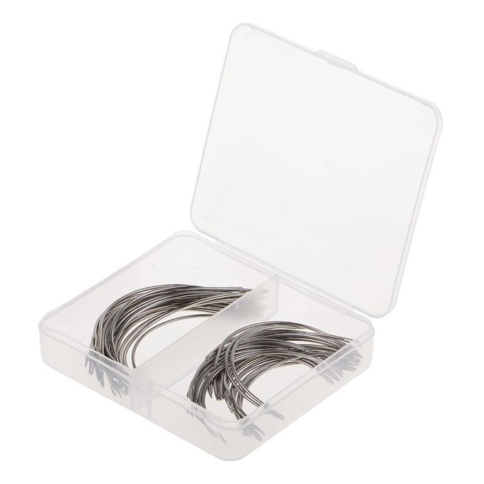 50Pc Curved Mattress Needles Hand Sewing  For Hair Wigs DIY