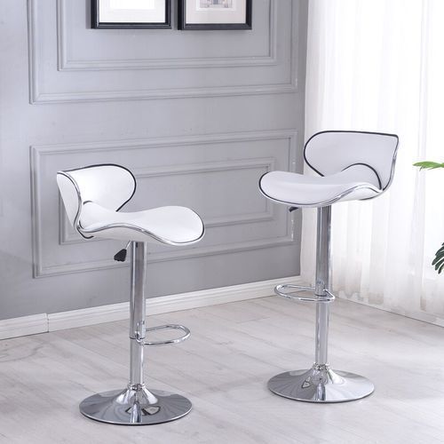 Modern Swivel Adjustable Bar Stool (2 Pcs)