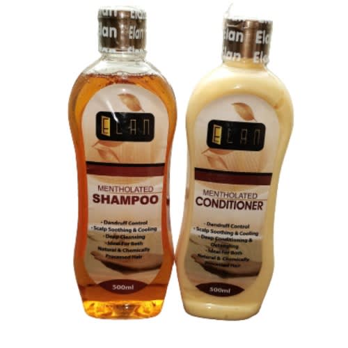 Elan Mentholated Hair Shampoo & Conditioner - 500ml