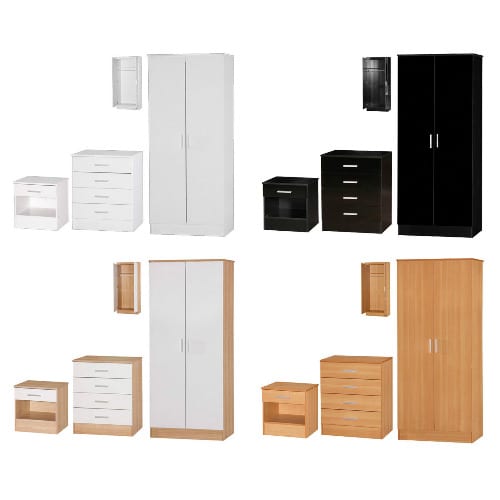 3 Unit Bedroom Storage Furniture Combo 4