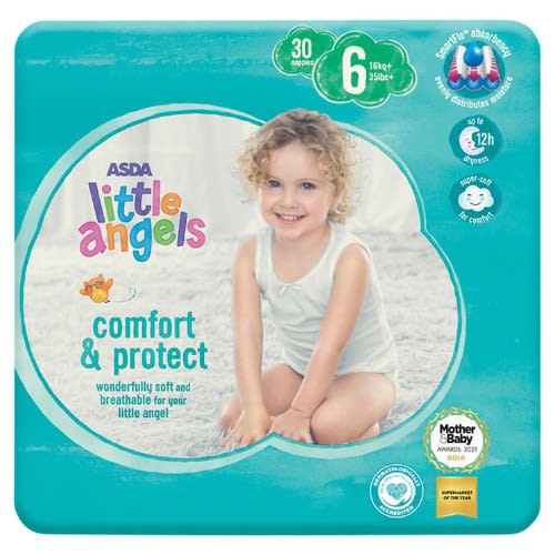 Little Angels Comfort & Protect - Size 6 Nappies - 30Pieces