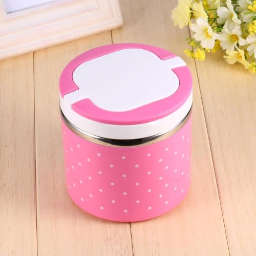 1 Layer Bento Box Stainless Steel Insulation Thermo Thermal Lunch Box Hot - 630m